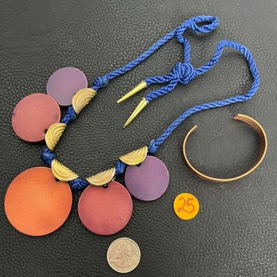 Circle Statement Necklace and Cuff Bracelet (25)