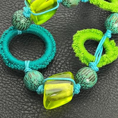 Green & Blue Statement Necklace (27)