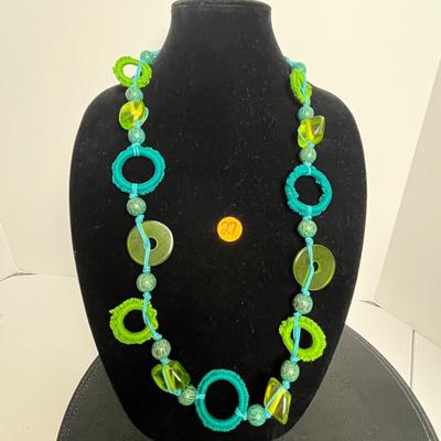 Green & Blue Statement Necklace (27)