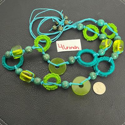 Green & Blue Statement Necklace (27)