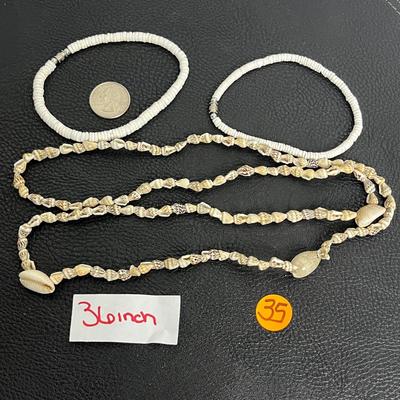 Seashell Necklace and Puka Shell Bracelets (35)