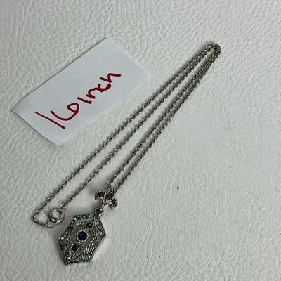 Silver Pendant Necklace with Horse Earrings (44)