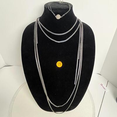 Layered Necklace and Bracelet (55)