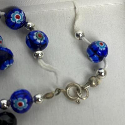 Glass Beaded Bracelet and Earring Studs (58)