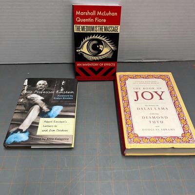 Dear Professor Einstein, The Medium is the Massage, The Book of Joy