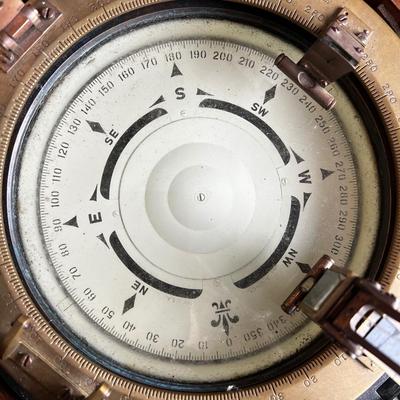 804 WWII 1941 Brass Navy Ship Compass by Lionel Corp.