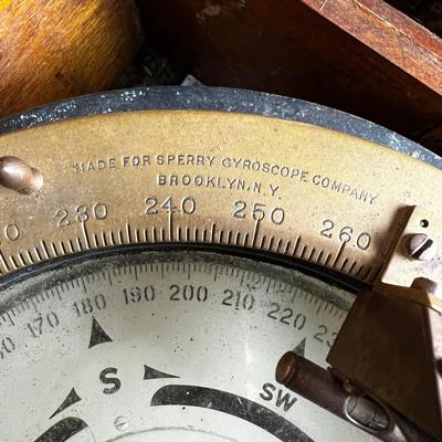 804 WWII 1941 Brass Navy Ship Compass by Lionel Corp.