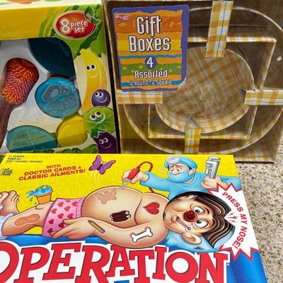 Feeding kit, gift boxes and game