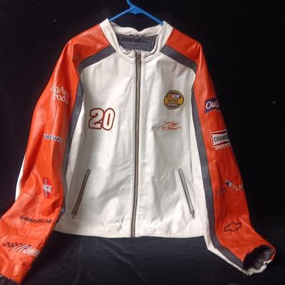 Tony stewart home depot leather deals jacket