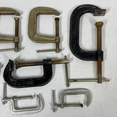Lot of 8 C-Clamps