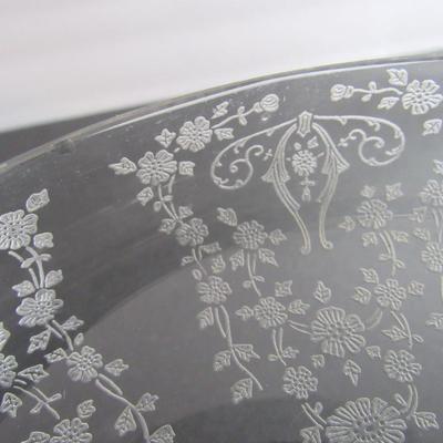 Lot 95: Vintage Cambridge Glass Diane Pattern Tall Compote