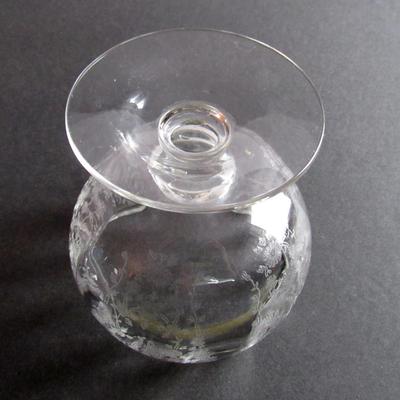 Vintage Cambridge Glass Diane Pattern Footed Mayo