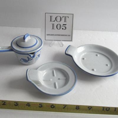 Vintage Heavy Enameled Cast Iron Warming Set, Husqvarna, Sweden