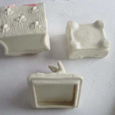 Easter Basket or Candy and Rabbit Trinket Box