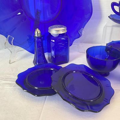 H594 Cobalt Glass LOT