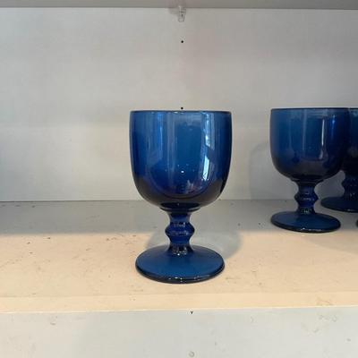 H597 Swedish Nybro Cobalt Glass LOT
