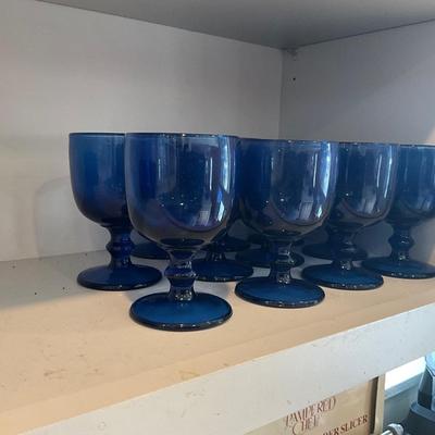 H597 Swedish Nybro Cobalt Glass LOT