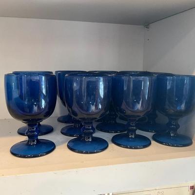 H597 Swedish Nybro Cobalt Glass LOT