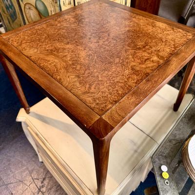 Burled Wood Accent Table