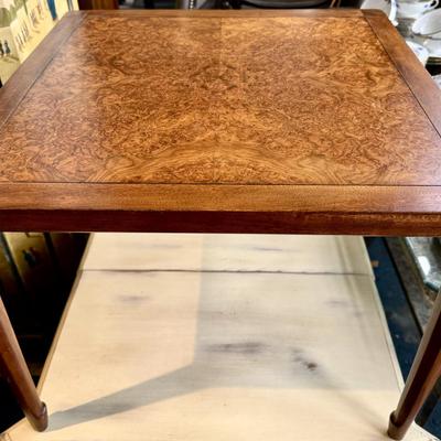 Burled Wood Accent Table