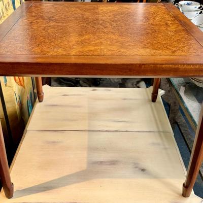 Burled Wood Accent Table