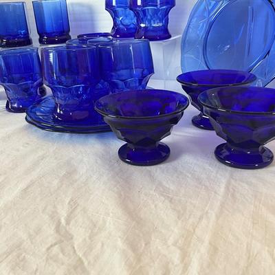 H599 Cobalt Glass Assortment LOT