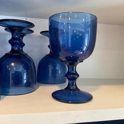 H700 Swedish Nybro Cobalt Glass LOT