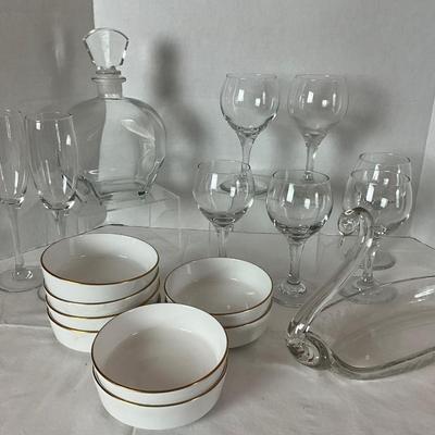 H701 Italian Decanter & Glasses