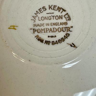James Kent Longton Pompadour Cup & Saucer England