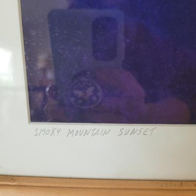 David Koll Signed â€˜Smokey Mountain Sunsetâ€™ Framed Photograph & More (P-CE)