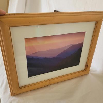 David Koll Signed â€˜Smokey Mountain Sunsetâ€™ Framed Photograph & More (P-CE)