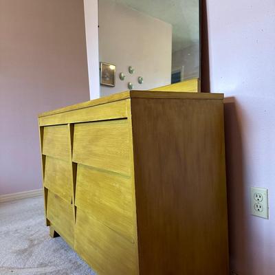 Mid Century Dresser W/ Mirror
