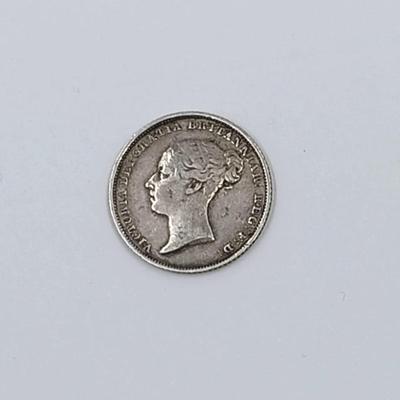 Antique 1838 Six Pence Coin