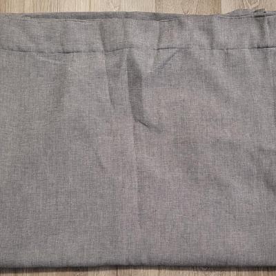 2 panel Charcoal Blackout Curtains (a)