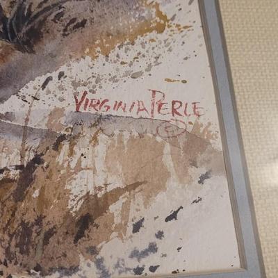Original Watercolor Listed Artist by Virginia Perle