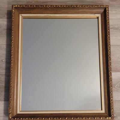 Vintage Mirror with Gold Gilt Wash Frame
