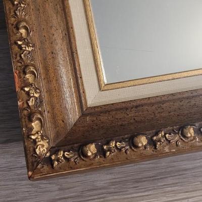 Vintage Mirror with Gold Gilt Wash Frame
