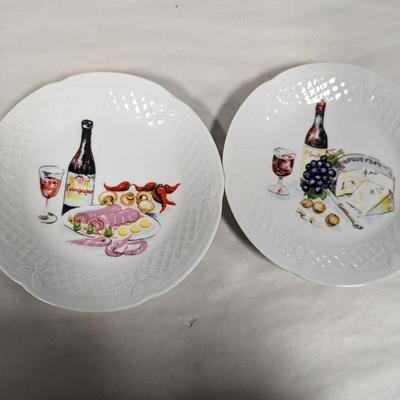 Philippe Deshoulieres Porcelain Lourioux France Canape Plates Porcelain