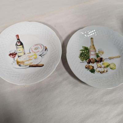 Philippe Deshoulieres Porcelain Lourioux France Canape Plates Porcelain