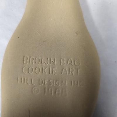 Brown Bag Cookie Art Mold Easter Bunny 1988