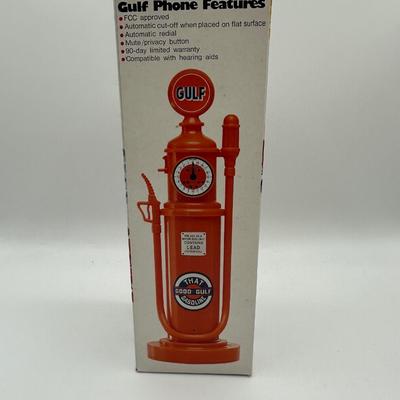 Vintage GULF Oil Phone W/ Original Box