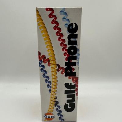 Vintage GULF Oil Phone W/ Original Box