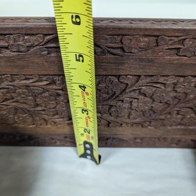 Folding Vintage Carved Wooden Shelf