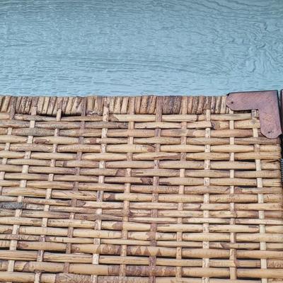 Woven Wicker 3 Panel Screen