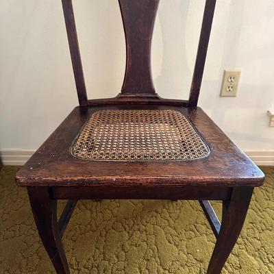 Vintage Accent Cane Chair