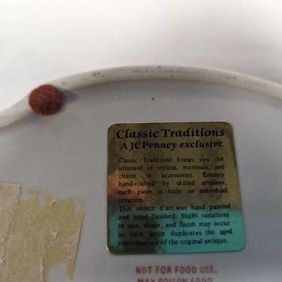 Classic Traditions J C Penney Hand Crafted Porcelain Trinket Box