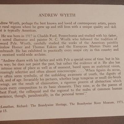 Framed 3 Realist Prints by Mid Century Artist Andrew Wyeth