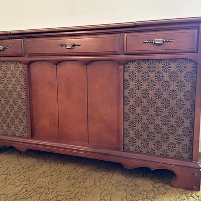 SEARS Stereo Radio Record Player (See Description)