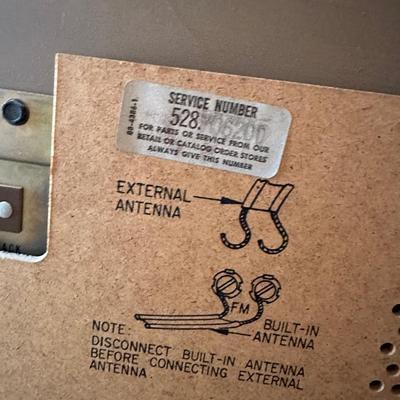 SEARS Stereo Radio Record Player (See Description)