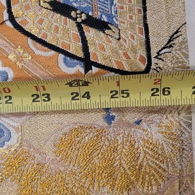 Vintage Roll of Japanese Woven Silk Kimono Fabric